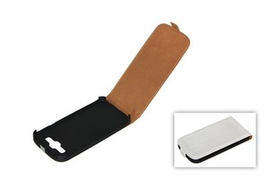  Handyh�lle (Flip Slim) Samsung I9300 Galaxy S3 croco wei�