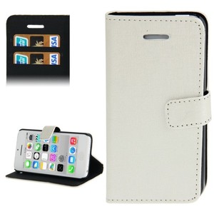 Handyh�lle (Flip Quer) f�r Handy Apple iPhone 5C weiss