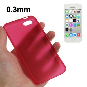 Schutzh�lle Case Ultra D�nn 0,3mm f�r Handy Apple iPhone 5C Rot