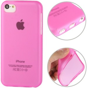Schutzh�lle TPU Frosted Case f�r Handy Apple iPhone 5C Pink