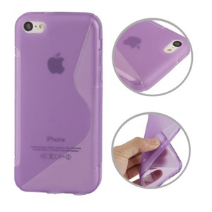 Handyh�lle TPU Case f�r Handy Apple iPhone 5C Lila