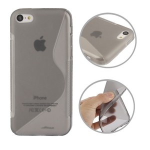 Handyh�lle TPU Case f�r Handy Apple iPhone 5C Grau
