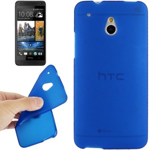 Schutzh�lle TPU Case f�r Handy HTC One mini M4 Blau Transparent