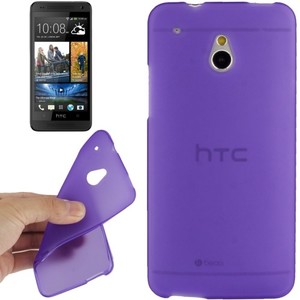 Schutzhlle TPU Case fr Handy HTC One mini M4 Lila Transparent