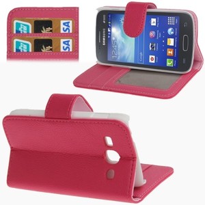 Schutzhlle (Flip Quer) fr Handy Samsung Galaxy Ace 3 S7272 Pink