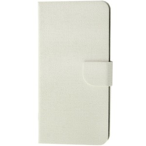 Schutzh�lle Handytasche (Flip Quer) f�r Handy HTC One mini M4 Wei�