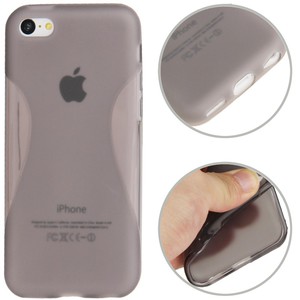 Schutzh�lle TPU Case f�r Handy iPhone 5C (grau transparent)
