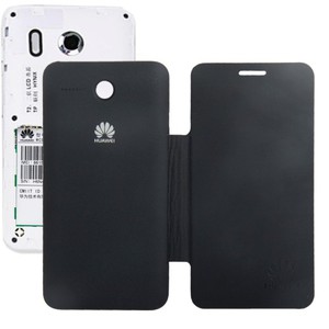 Handyh�lle Flip Quer f�r Handy Huawei Ascend Y320 schwarz