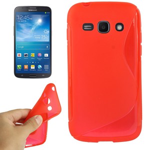 Handyh�lle TPU f�r Samsung Galaxy Ace 3 S7272 rot