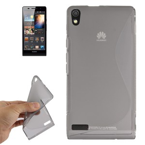 Handyhlle TPU-Schutzhlle fr Huawei Ascend P6 grau