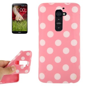 Handyh�lle TPU H�lle f�r LG Optimus G2 / D801 rosa/wei�
