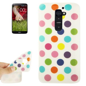 Handyh�lle TPU H�lle f�r LG Optimus G2 / D801 wei�/bunt