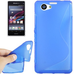 Handyh�lle TPU Case f�r Sony Xperia Z1S / Z1 mini blau
