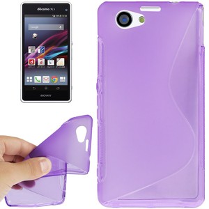 Handyhlle TPU Case fr Sony Xperia Z1S / Z1 mini lila