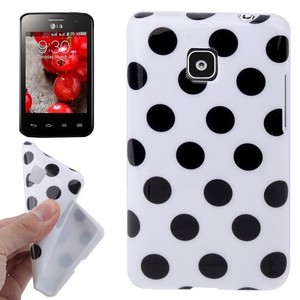 Schutzh�lle TPU Punkte Case f�r Handy LG Optimus L3 II / E430