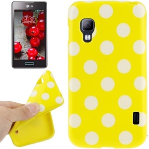 Schutzh�lle TPU Punkte Case f�r Handy LG Optimus L5 II / E455
