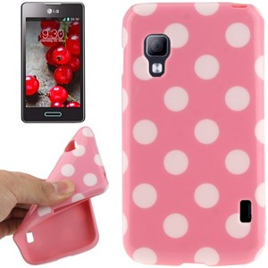 Schutzh�lle TPU Punkte Case f�r Handy LG Optimus L5 II / E455