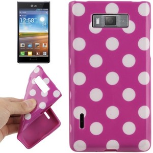 Schutzh�lle TPU Punkte Case f�r Handy LG Optimus L7 / E705