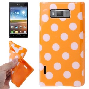 Schutzh�lle TPU Punkte Case f�r Handy LG Optimus L7 / E705