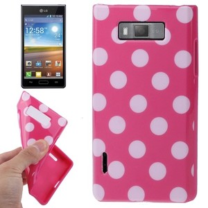 Schutzh�lle TPU Punkte Case f�r Handy LG Optimus L7 / E705