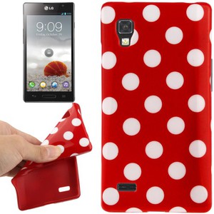 Schutzh�lle TPU Punkte Case f�r Handy LG Optimus L9 / P760