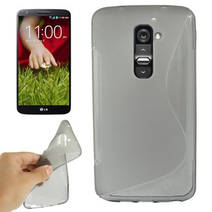 Handyh�lle Schutz TPU f�r Handy LG Optimus G2 grau