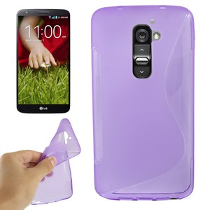 Handyh�lle Schutz TPU f�r Handy LG Optimus G2 lila
