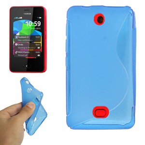 Handyh�lle Schutz TPU f�r Handy Nokia Asha 501 blau
