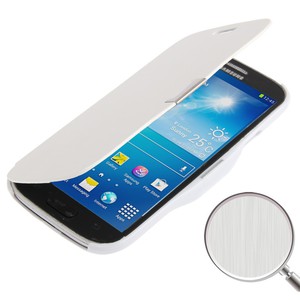 Handyhlle Tasche fr Samsung Galaxy S4 mini i9190 wei gebrstet