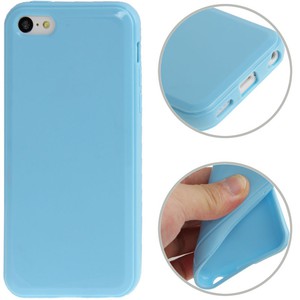 Schutzh�lle TPU f�r Handy Apple iPhone 5C blau