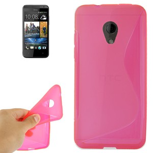 Handyh�lle TPU-Schutzh�lle f�r Handy HTC Desire 700 pink
