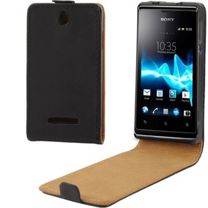 Flip Handy Tasche Case fr Handy Sony Xperia E