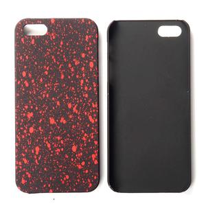 Handy H�lle Schutz Case Bumper Schale f�r Apple iPhone 5 5s SE 3D Sterne Rot