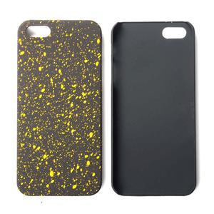 Handy H�lle Schutz Case Bumper Schale f�r Apple iPhone 5 5s SE 3D Sterne Gelb