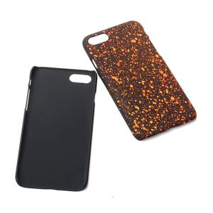 Handy Hlle Schutz Case Bumper Schale fr Apple iPhone 7 3D Sterne Orange