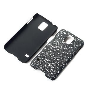 Handy H�lle Schutz Case Bumper Schale f�r Samsung Galaxy S5 / S5 Neo 3D Sterne Wei�