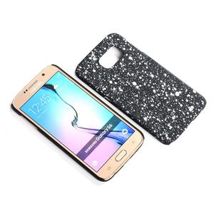 Handy H�lle Schutz Case Bumper Schale f�r Samsung Galaxy S6 3D Sterne Wei�