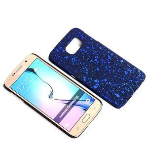 Handy H�lle Schutz Case Bumper Schale f�r Samsung Galaxy S6 3D Sterne Blau