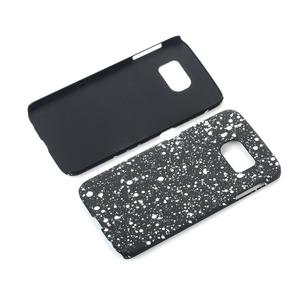 Handy H�lle Schutz Case Bumper Schale f�r Samsung Galaxy S6 Edge 3D Sterne Wei�