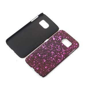 Handy H�lle Schutz Case Bumper Schale f�r Samsung Galaxy S6 Edge 3D Sterne Pink