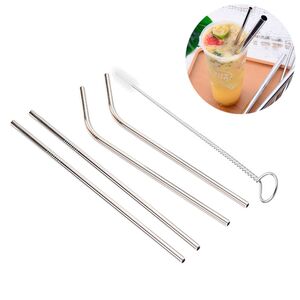 Edelstahl Strohhalme 4er Pack