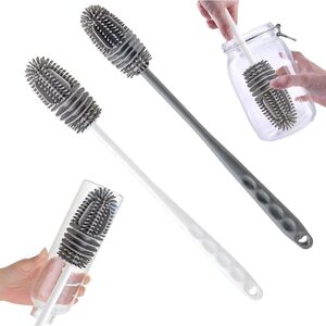 Silikon Langgriff Flaschenb�rste Glasb�rste Gl�serb�rste K�che B�rste Sp�lb�rste