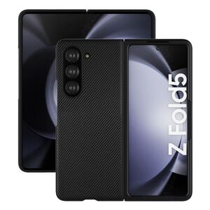 Handyhlle fr Samsung Galaxy Z Fold5 Kevlar Carbon Fiber Textur