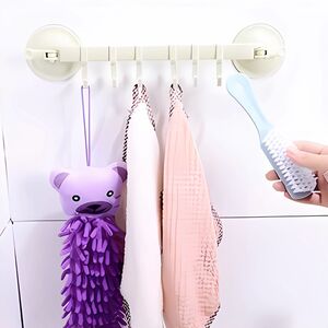 Handtuchhalter ohne Bohren Saugnapf Kunststoff Handtuch Stange Badetuchhalter