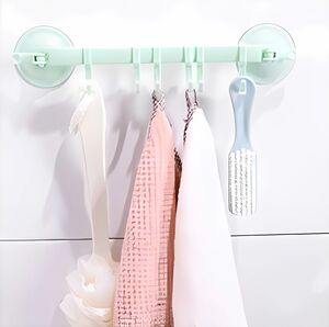 Handtuchhalter ohne Bohren Saugnapf Kunststoff Handtuch Stange Badetuchhalter