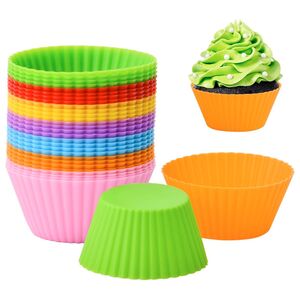 Silikon Muffin Backform 8 - 24 St�ck Muffinform Muffinf�rmchen Cupcake BPA-Frei