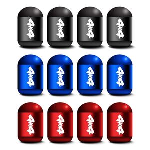 4er Set Aluminium Ventilkappen f�r Auto Motorad Fahrrad Roller Radventilkappen