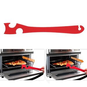 Silikon Ofenrost Abzieher, Push Pull Werkzeug langer Griff f�r Grill Ofen K�che