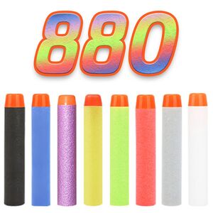 880 Pfeile f�r Nerf Elite 2.0, 7.2cm Pfeile Refill Bullets, Ersatzpfeile Munition Foam Darts f�r Nerf Hasbro Fortnite