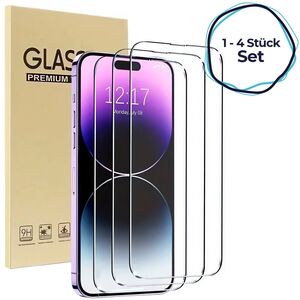 Echt Schutz Glas fr iPhone 16 15 14 13 12 11 Pro Max Mini Panzerfolie 9H Folie